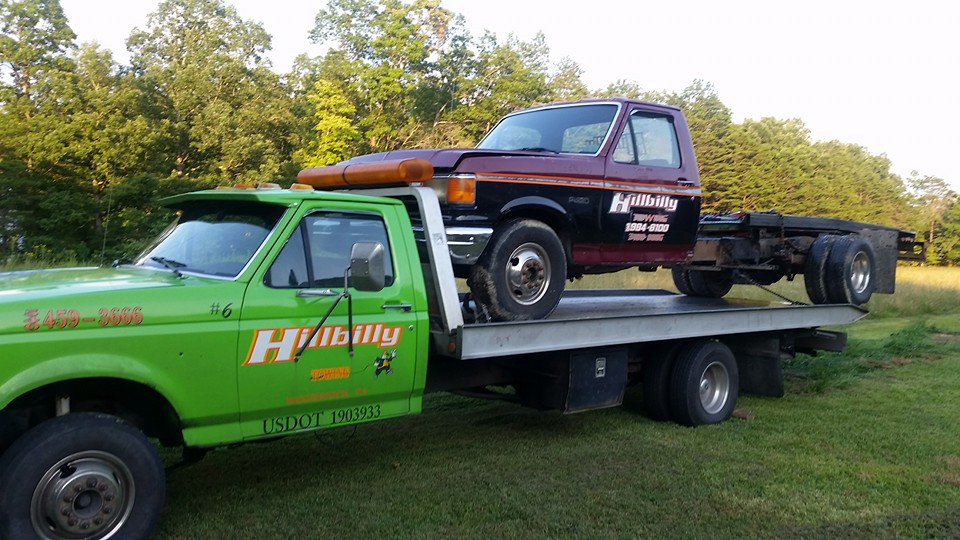 old truck on new truck