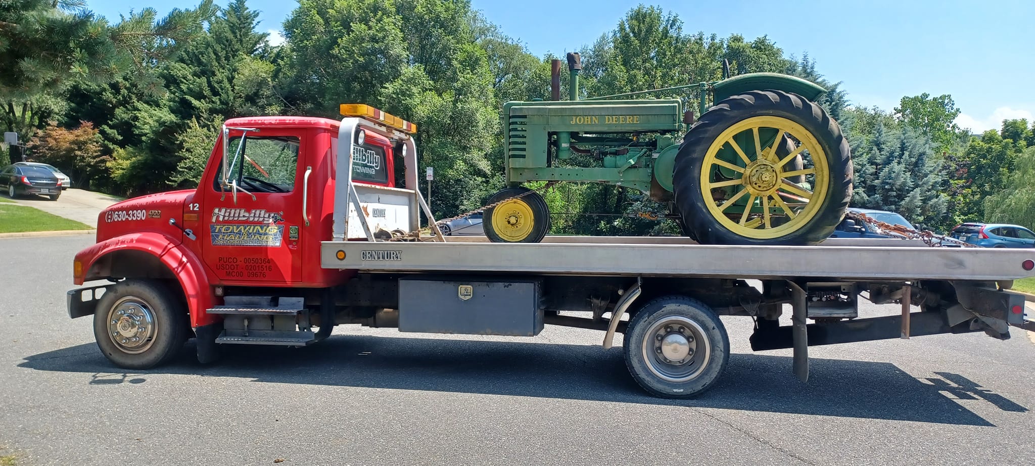 tractor moving pic